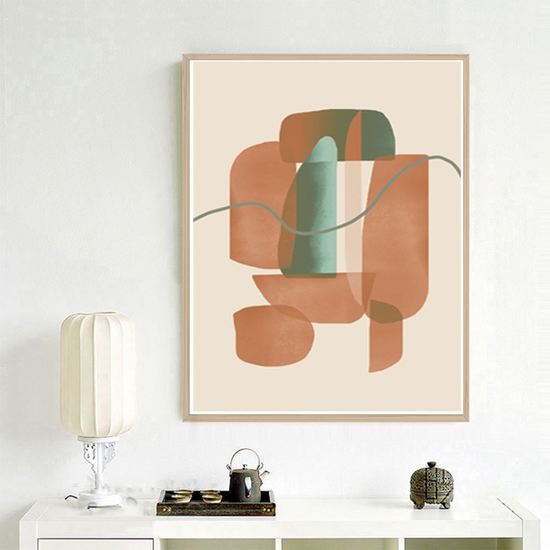 Abstract geometric prints of 3 which are easy to download 1