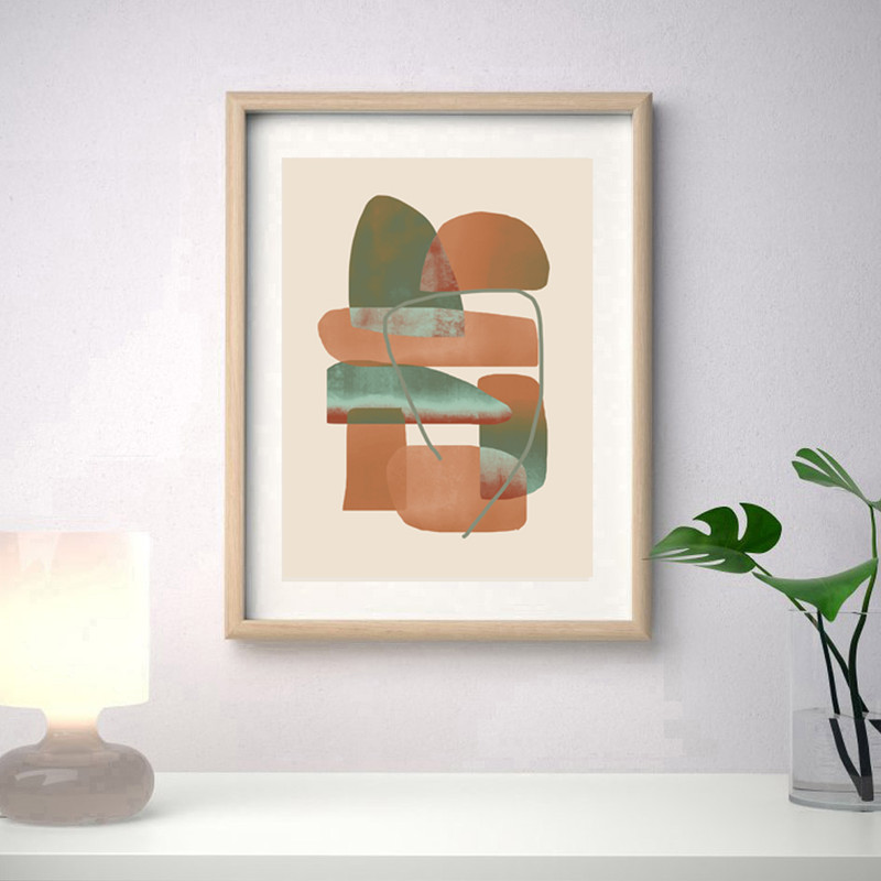 Abstract geometric prints of 3 which are easy to download 1
