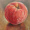 "Peach" oil small painting fruit stilllife original wall art picture artwork