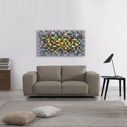 3d wall art, wooden wall decor, wood wall sculpture, rustic wooden mosaic, modern wood art wall hanging