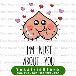 i am nuts about you valentines day svg, valentine couples, funny and naughty kinky cute valentines svg, love valentines