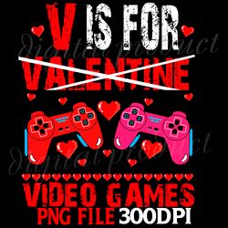 v is for valentine video games png digital file ps controller red hearts