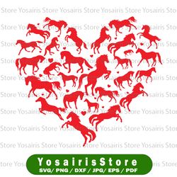 horse animal svg png, lover funny heart horse svg, valentine's day svg, horse heart svg, valentine horse svg