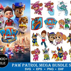 1000 paw patrol bundle svg, paw patrol svg, paw patrol clipart, dog patrol svg, dog patrol clipart, paw patrol cut file,