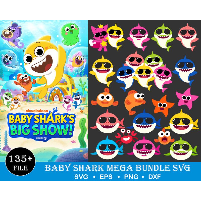 138 Baby shark svg, Baby shark cricut svg, Baby shark clipart, Baby shark svg for cricut, Baby shark svg png, Baby shark .jpg