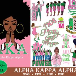 140 alpha kappa alpha pretty girl queen svg, aka pretty girl png, alpha kappa alpha svg, aka girl vector file, aka black