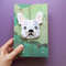 Dog bookmark perfect gift for Booklover , Bulldog pattern.jpg