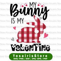 Rabbit Lover Bunny Is My Valentine Happy Easter PNG File, Bunny Rabbit, Funny Valentines, Cute Bunny Lover