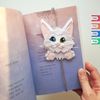 Cat bookmark gift for Booklover , Animals felt pattern.jpg