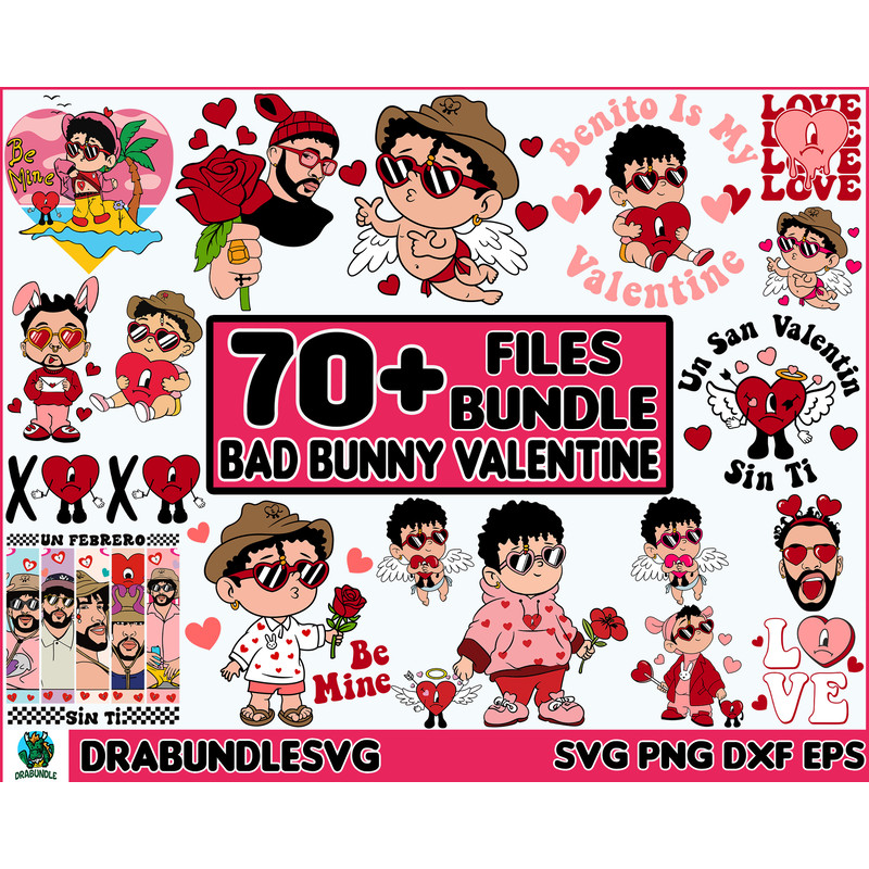 70 Files Valentine Bad Bunny Svg Png, Valentines Benito Png, Valentines Bad Bunny Png, Un San Valentin Sin Ti Png.jpg