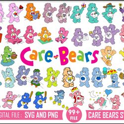 99 care bears svg, bundle care bears png, care bears svg, care bears clipart, care bears cricut, care bears png, care be