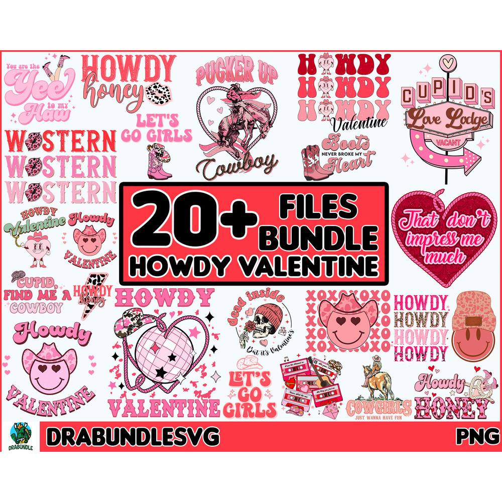 Howdy Valentine PNG Sublimation art digital download PNG art Western png Sublimation Western Valentines Png Sublimation Retro .jpg