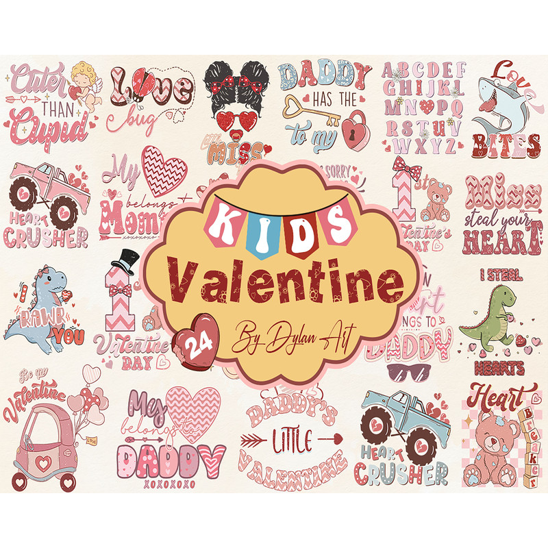 Kids Valentine svg png bundle retro hugs kisses steal Heartbreaker ladies man First Valentine lover babe xo xo alphabet abc lovebug Smiley.jpg