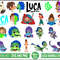 Luca SVG Bundle PNG Clipart for Cricut Instant Digital Download layered images Luca Alberto birthday print cut.jpg