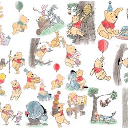 Winnie the Pooh watercolor clip art, Commercial Use, Hundred Acre Wood, Winnie the Pooh Clip art png