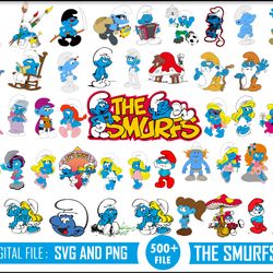 smurfs svg bundle, smurfs birthday, smurfs clipart, smurfs png, smurfs layered svg, smurfs font, smurf cricut, smurf cut