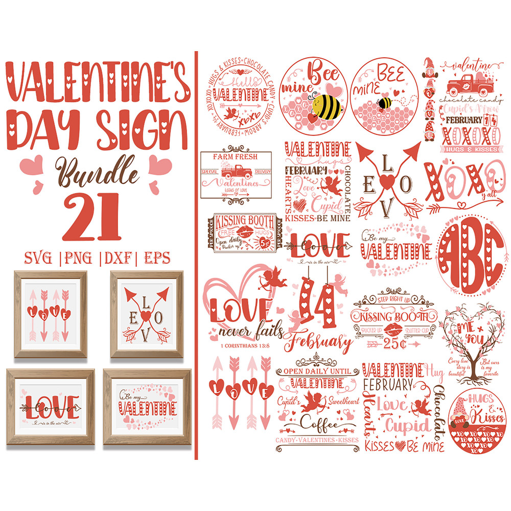Valentine Sign SVG, Valentines Day Svg, Porch Sign SVG, Valentine SVG Bundle, Valentine svg Home Decor, Valentine Quotes Bundles.jpg