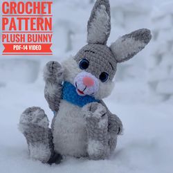 Crochet Pattern Plush Bunny English PDF file in English