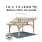 16 x 14  lean to pavilion plans wooden gazebo carport1.jpg