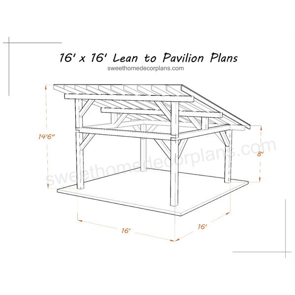 Diy 16 x 16 lean to pavilion plans gazebo plans-1.jpg