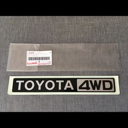 Toyota Genuine Toyota 4WD Rear Emblem Badge for Land Cruiser 70