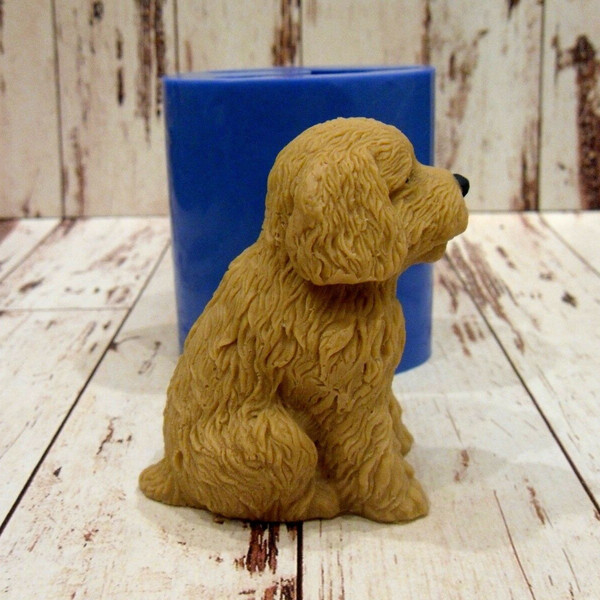 Poodle puppy soap and silicone mold 2