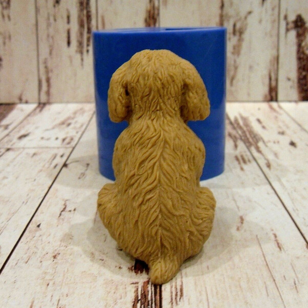 Poodle puppy soap and silicone mold 3