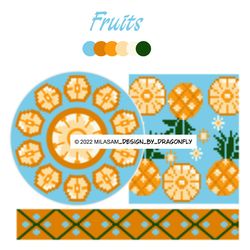 CROCHET PATTERNS /Tapestry Crochet bag PATTERN / Wayuu mochila bag / Fruits 721