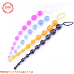 Playful and super comfort soft Anal Beads Silicone Butt Plug