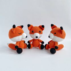 Crochet PATTERN fox, Amigurumi pattern, Crochet animals, Crochet patterns, Crochet toys