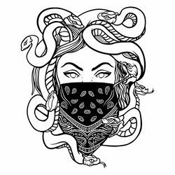 medusa vector, gorgon goddess, medusa svg, woman snake head svg, gorgona svg, medusa gorgon svg