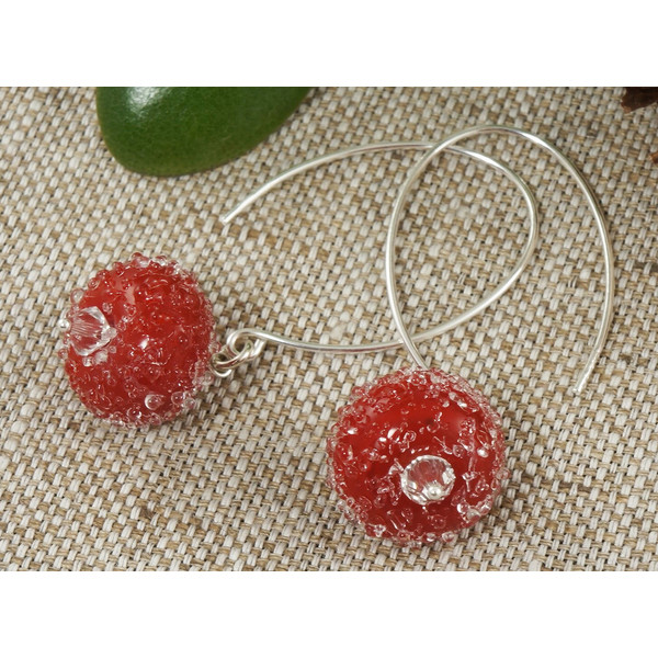 red-glass-earrings-long-sterling-silver-wire-earrings-jewelry