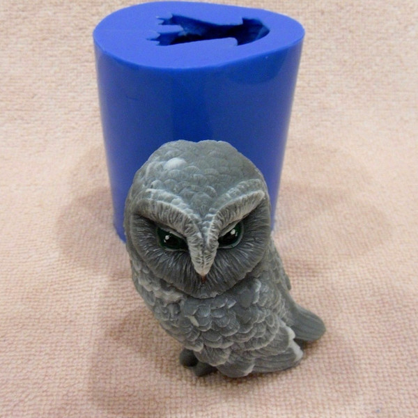 Owl soap and silicone mold