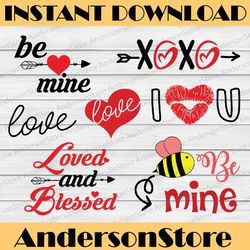 valentines svg bundle valentine monogram svg for cricut silhouette valentines day svg love svg unicorn svg girl heart