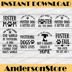 foster dog - dog svg and cut files for crafters