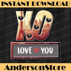 valentines day, xo love you clipart, valentine png file for sublimation printing, valentines day clipart, marquee