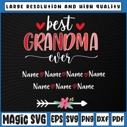 personalized best grandma ever png, gnome valentine , valentines day for grandma, valentine day, digital download