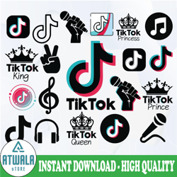 tiktok logo svg bundle, tiktok svg, tiktok logo svg, peace love tiktok svg, tiktok birthday svg