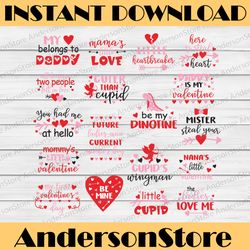 kids valentine's svg bundle, valentines day svg files for cricut, valentine svg for svg s, valentine bundles, love svg