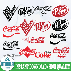 coca cola bundle svg, diet dr pepper bundle logo, coca cola bundle, coca cola bundle cut file