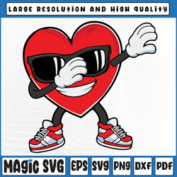 cool dabbing heart svg, valentine day svg, dabbing lover svg, heart svg, valentine day, digital download