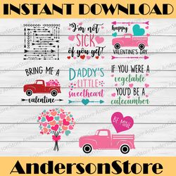 valentine's day svg bundle - cricut cut file silhouette svg png clip art vector digital download sublimation vday love