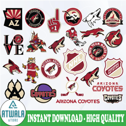 arizona coyotes bundle svg, dxf,png,eps, nhl svg, nhl svg, arizona svg, coyotes svg