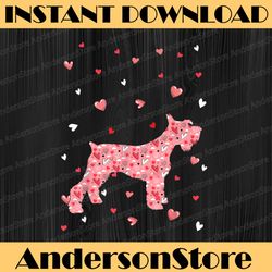valentines day love hearts schnauzer dog png, schnauzer heart valentines png, valentines day png, hearts love