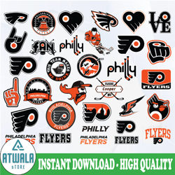 philadelphia flyers bundle svg, flyers svg, nhl svg,nhl svg,  hockey cricut, cut file