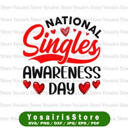 National Singles Awareness Day PNG, instant digital download