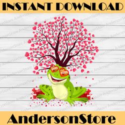 frog animal lover funny png, frog valentine's day png, frog heart,valentine's day frog, frog with heart png sublimation