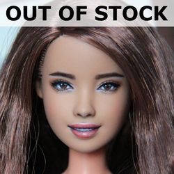 ooak custom barbie rare teresa doll head cute face repaint