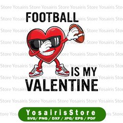 cute football heart dabbing valentines day svg, valentines day hearts 2022 svg png, valentines svg dxf png