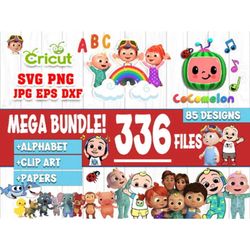 336 files mega bundle cocomelon svg